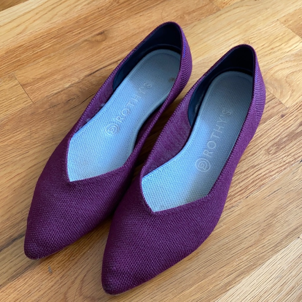 Rothy’s The Point in Aubergine